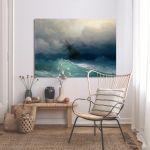 Πίνακας ζωγραφικής Ship on stormy seas Aivazovsky I.