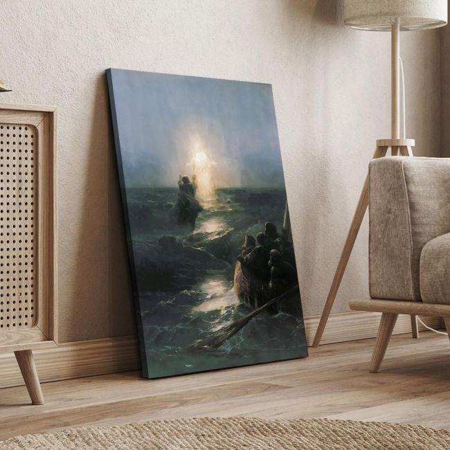 Canvas printJesus walking on the waters, Aivazovsky I.