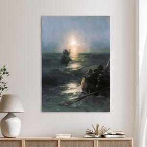 Canvas printJesus walking on the waters, Aivazovsky I.