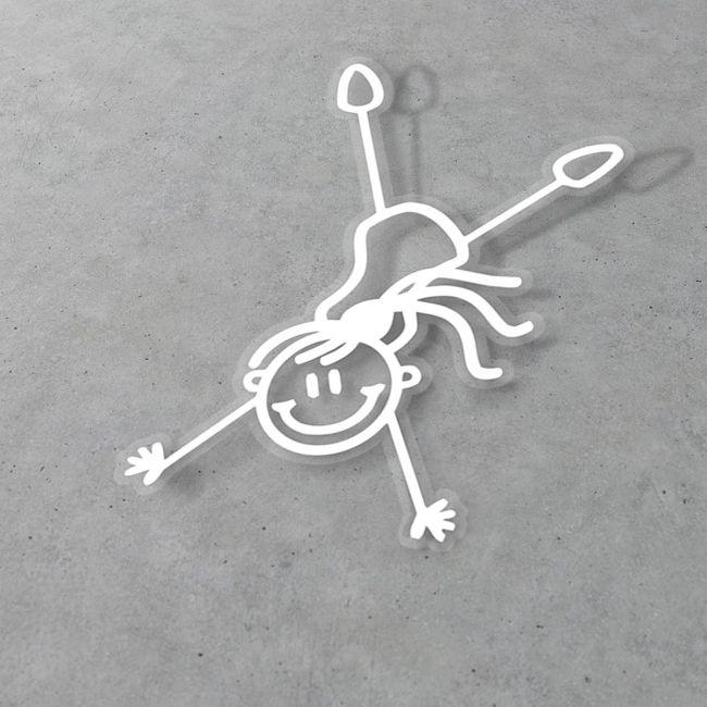 Car sticker Family Girl athlete