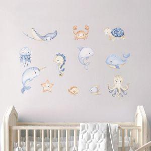 Wall stickers watercolor Cute forest animals View 1 2