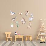 Wall stickers Cute watecolor dinos