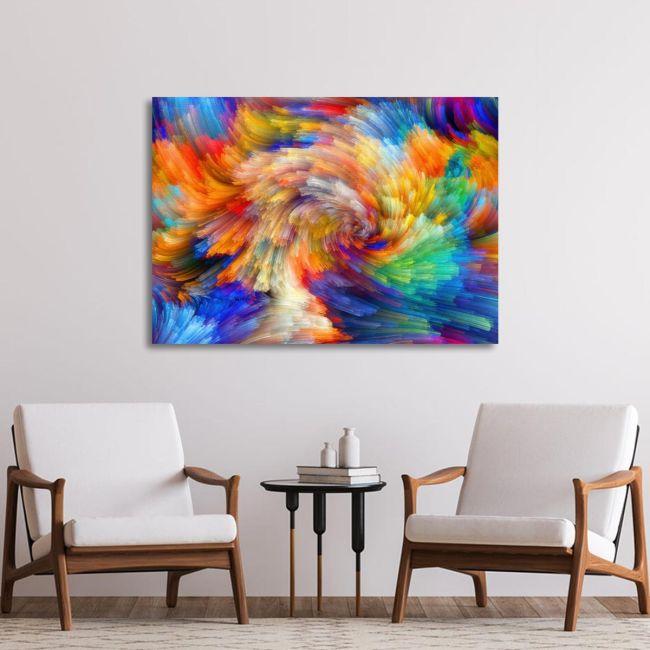 Canvas print Color swirl