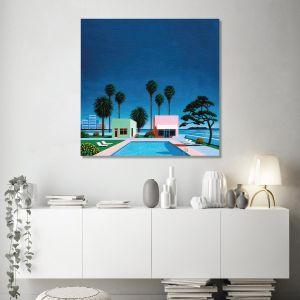 Canvas print Pacific breeze,reart (original Nagai H.), reproduction