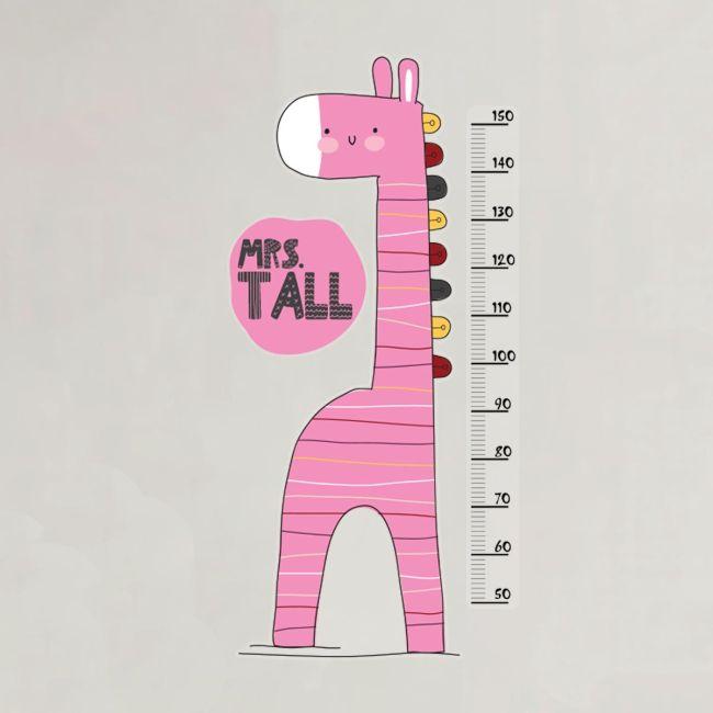 Mrs Tall height stickers