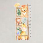 Animals on a ladder height stickers