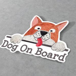 Αυτοκόλλητο αυτοκινήτου Dog On Board 2