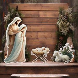 Wooden figures, Nativity of Jesus art 3 2