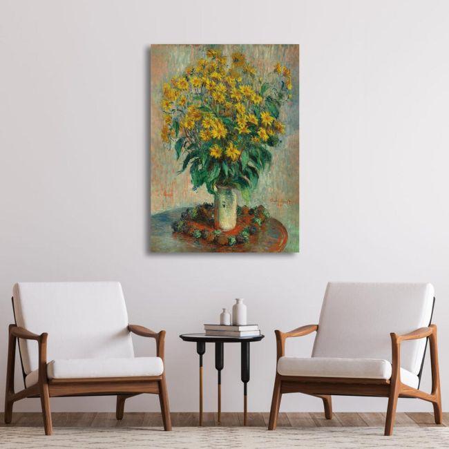 Canvas print Artichoke flowers, Monet C.