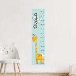 Wall stickers height measure, Giraffeand bird
