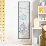Wall stickers height measure Elephant in the stars