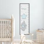 Wall stickers height measure Elephant in the stars