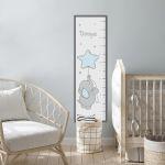 Wall stickers height measure Elephant in the stars
