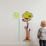 Wall stickers height measure In the forest with friends 