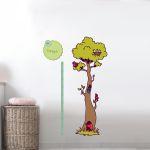 Wall stickers height measure In the forest with friends 