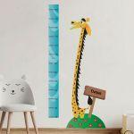 Wall stickers height measure, Smiling Giraffe 