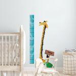 Wall stickers height measure, Smiling Giraffe 