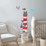 Wall stickers height measure, Lighthouse