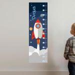 Wall stickers height measure Rocket