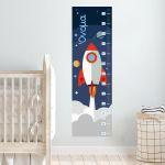 Wall stickers height measure Rocket