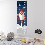 Wall stickers height measure Rocket