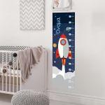Wall stickers height measure Rocket