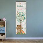 Wall stickers height measure Forest animals
