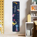 Wall stickers height measure, Cute, alliens