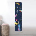 Wall stickers height measure, Cute, alliens