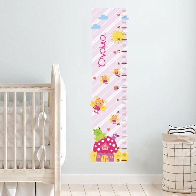 Wall stickers height measure, Strawberry House and bees