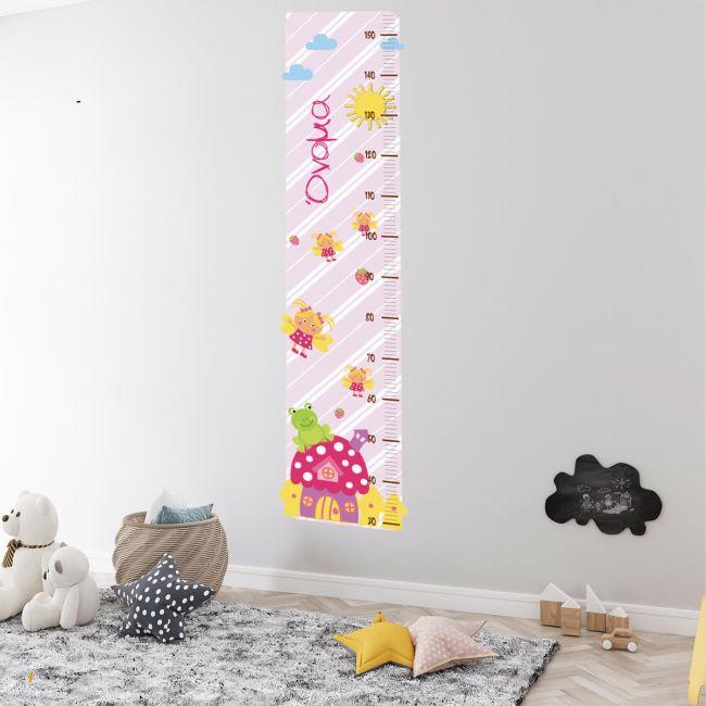 Wall stickers height measure, Strawberry House and bees