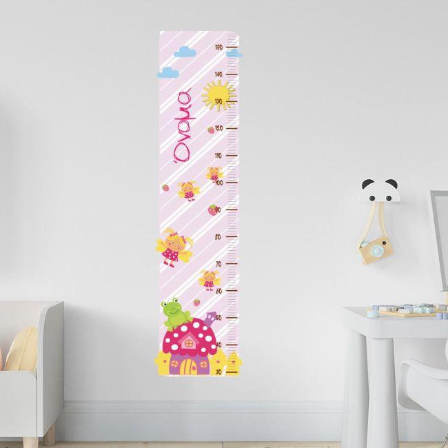 Wall stickers height measure, Strawberry House and bees