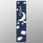 Wall stickers height measure, Sheeps, moon, stars with name