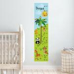 Wall stickers height measure, land animals