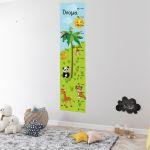 Wall stickers height measure, land animals