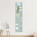 Wall stickers height measure Balloons in the night sky