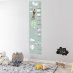 Wall stickers height measure Balloons in the night sky