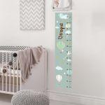 Wall stickers height measure Balloons in the night sky