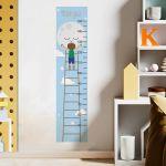 Wall stickers height measure Kiss for goodnight