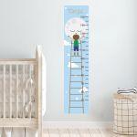 Wall stickers height measure Kiss for goodnight