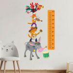 Wall stickers height measure, The Bremen Town Musicians 