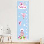 Wall stickers height measure Fairies and castle