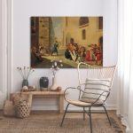 Canvas print The murder of Kapodistria, Tsokos