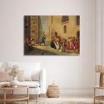 Canvas print The murder of Kapodistria, Tsokos
