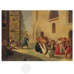 Canvas print The murder of Kapodistria, Tsokos