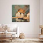 Canvas print House and a boat, Oikonomou