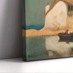 Canvas print House and a boat, Oikonomou