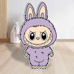 Wooden Labubu purple