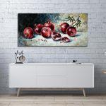 Canvas print Pomegranate, panoramic