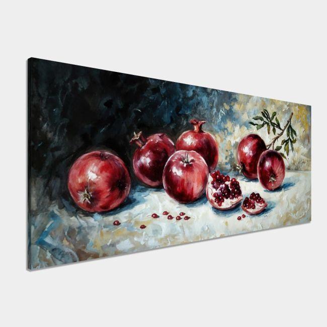 Canvas print Pomegranate, panoramic